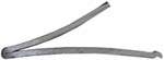 Mainspring, right, tempered steel. For L&R Durs Egg locks assembled with the folded metal spring. This folded metal spring and requires drilling a new mounting peg hole in locks originally assembled with the wax cast spring.